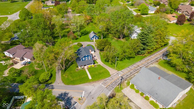 aerial view featuring a residential view