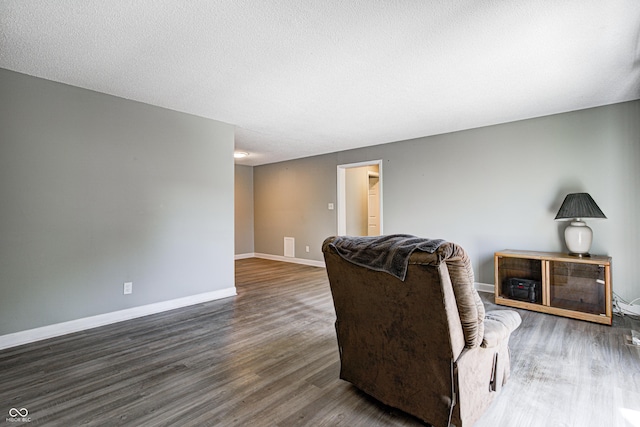 6814 Summer Time Dr, Indianapolis, IN 46226 - living room featuring baseboards and wood finished floors