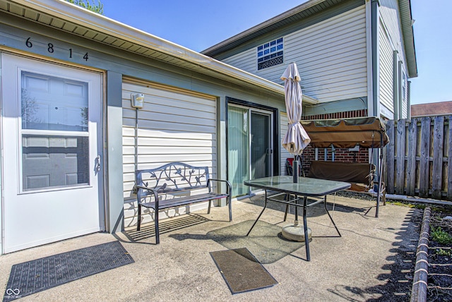 6814 Summer Time Dr, Indianapolis, IN 46226 - view of patio / terrace featuring fence