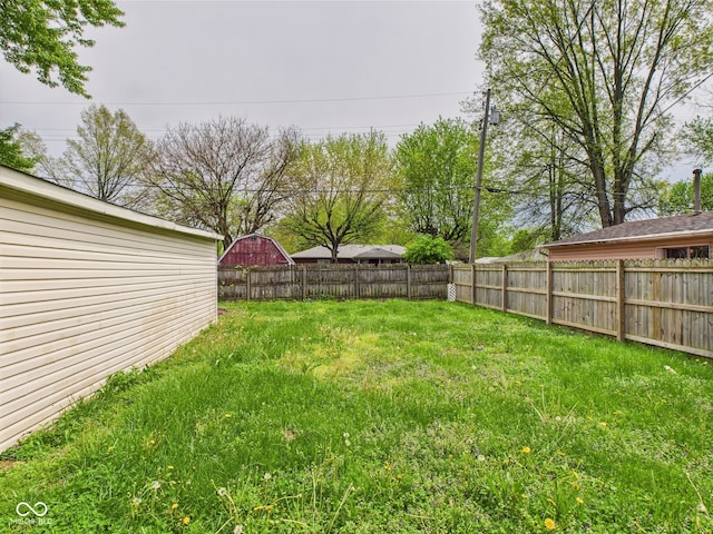 979 Monroe St, Indianapolis, IN 46229 - view of yard featuring a fenced backyard
