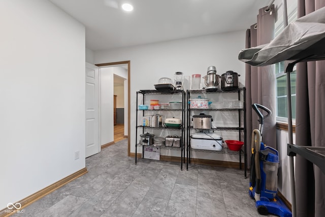 view of storage room