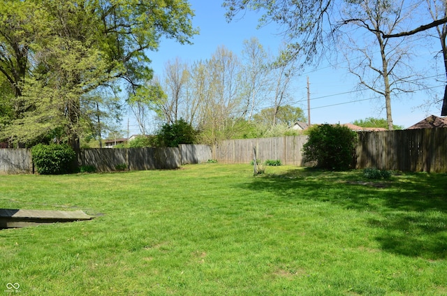 931 Beech Dr, Greenwood, IN 46142 - view of yard featuring a fenced backyard