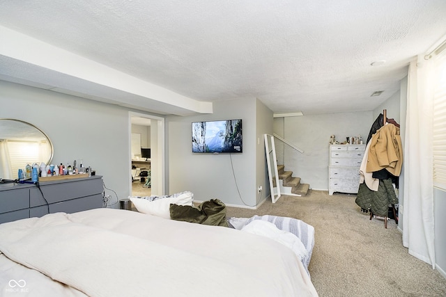 162 Carmelaire Dr, Carmel, IN 46032 - carpeted bedroom with a textured ceiling