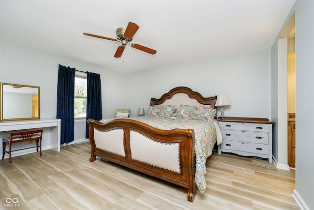 162 Carmelaire Dr, Carmel, IN 46032 - bedroom featuring wood finished floors, baseboards, and a ceiling fan