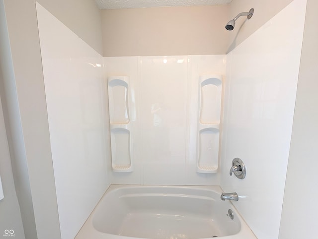 full bathroom with bathing tub / shower combination