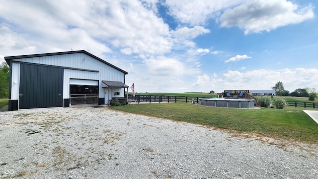 exterior space with fence