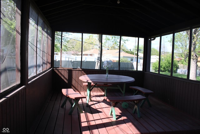 view of sunroom