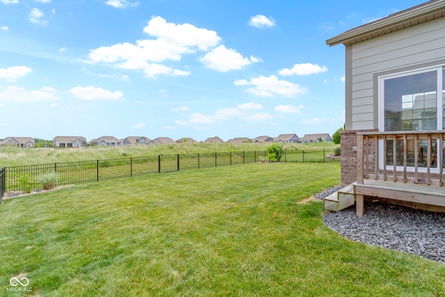 11595 Platt St, Noblesville, IN 46060 - view of yard with a residential view and a deck