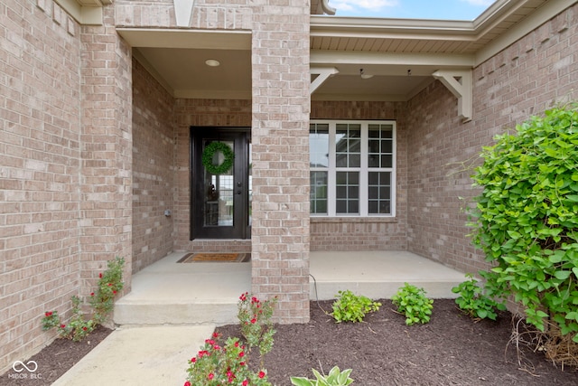 11595 Platt St, Noblesville, IN 46060 - doorway to property featuring brick siding