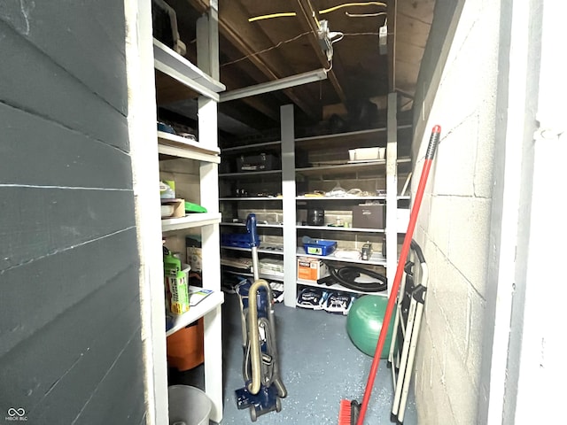 view of storage