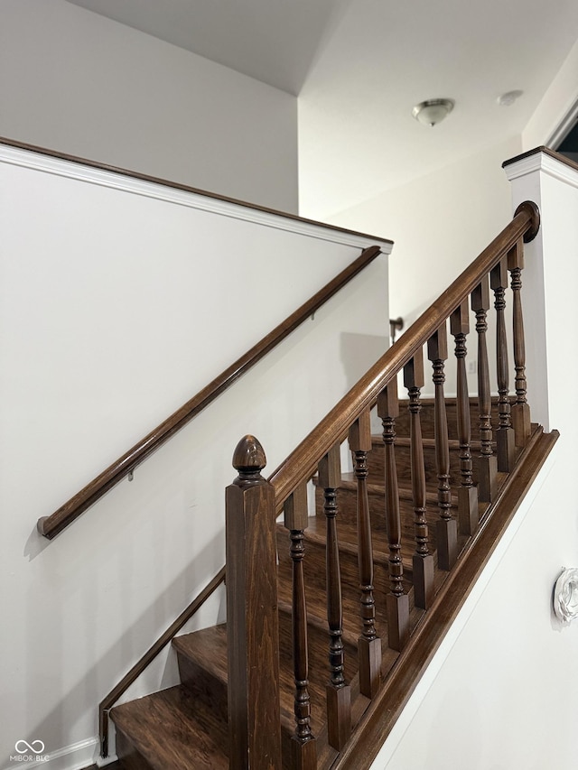 view of stairway