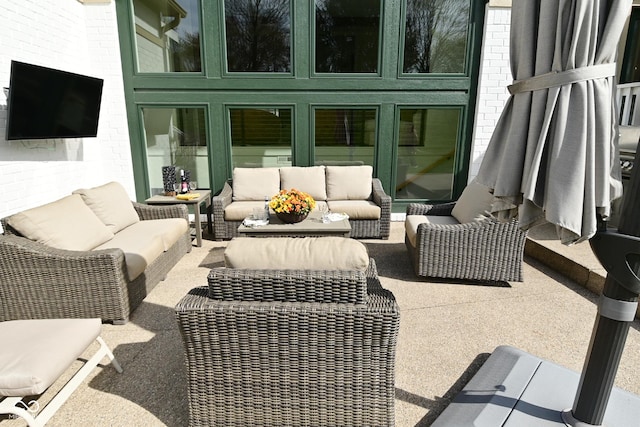 view of patio / terrace with outdoor lounge area
