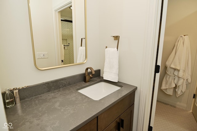 bathroom with vanity