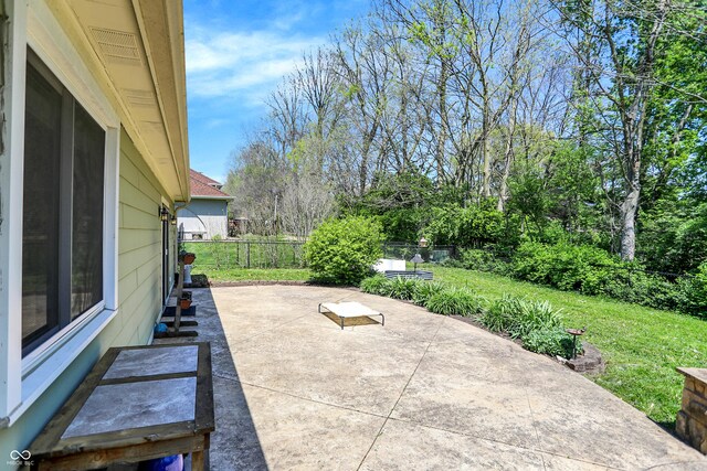 601 Shady Ln, Greenwood, IN 46142 - view of patio / terrace featuring a fenced backyard