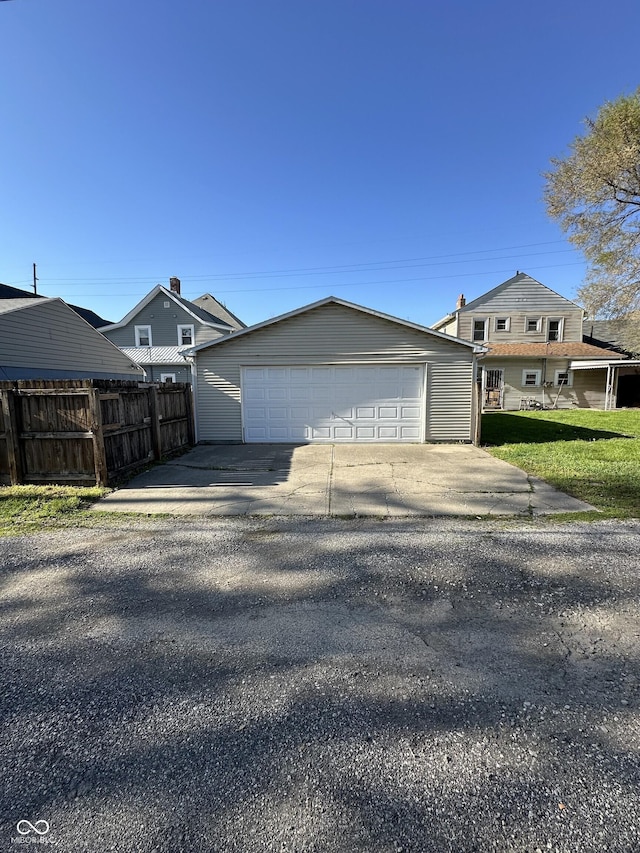 exterior space with fence