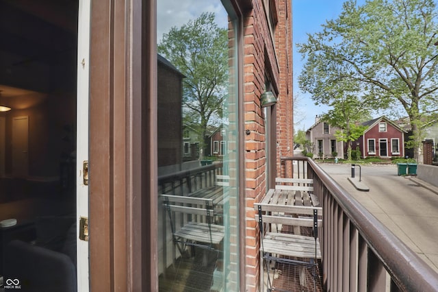 view of balcony