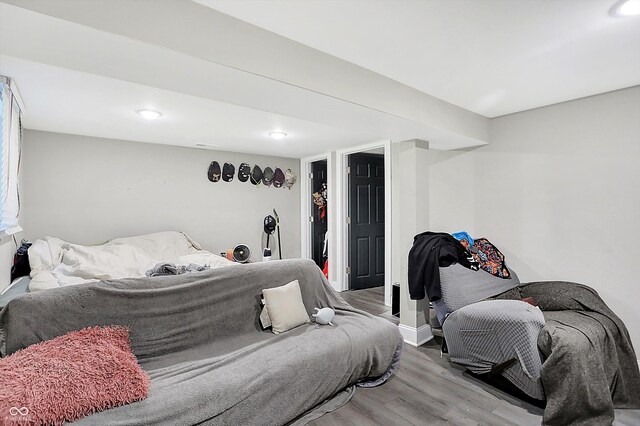 1641 Iowa St, Indianapolis, IN 46203 - bedroom with wood finished floors and baseboards