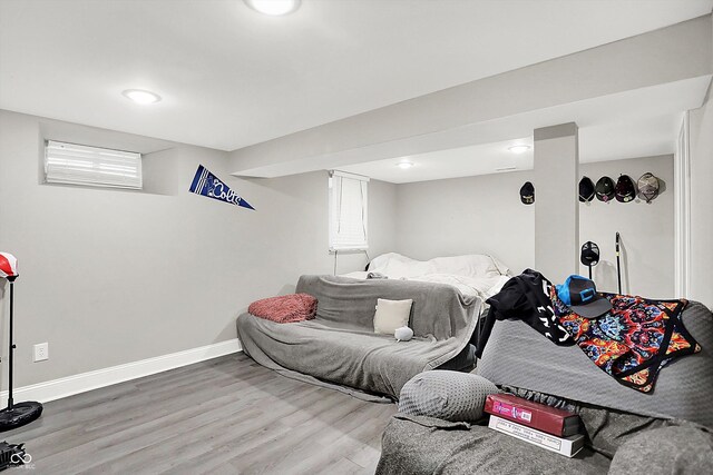 1641 Iowa St, Indianapolis, IN 46203 - bedroom featuring wood finished floors and baseboards