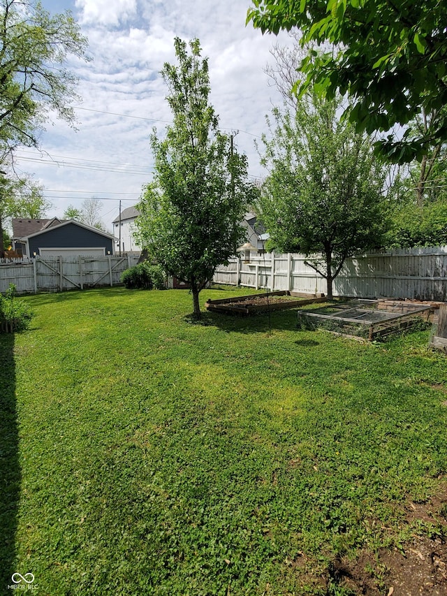 1050 Jefferson Ave, Indianapolis, IN 46201 - view of yard featuring a fenced backyard