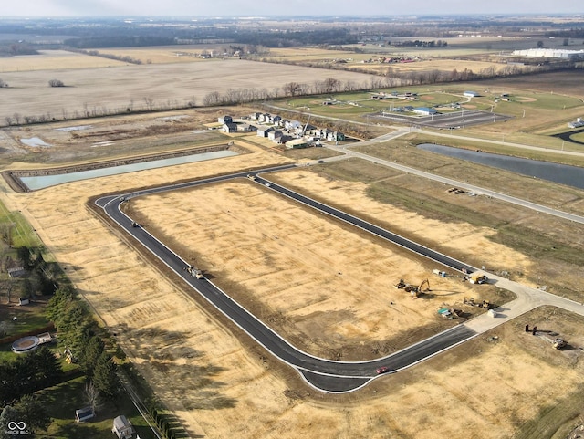 aerial view featuring a rural view