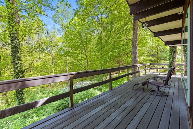 1686 Borders Rd, Nashville, IN 47448 - view of deck
