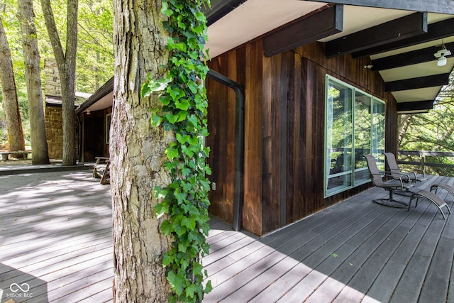 1686 Borders Rd, Nashville, IN 47448 - view of wooden terrace