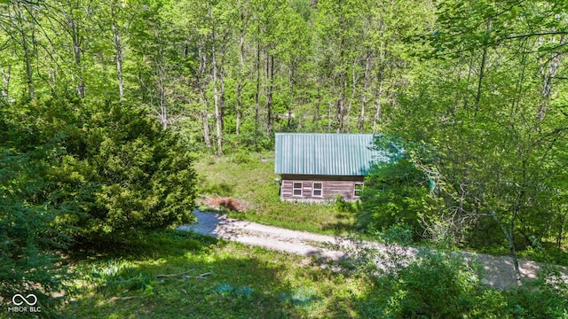 1686 Borders Rd, Nashville, IN 47448 - view from above of property with a forest