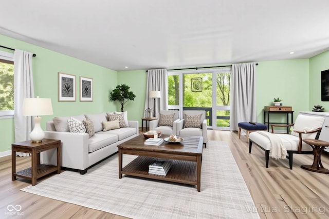 1686 Borders Rd, Nashville, IN 47448 - living room featuring light wood-type flooring