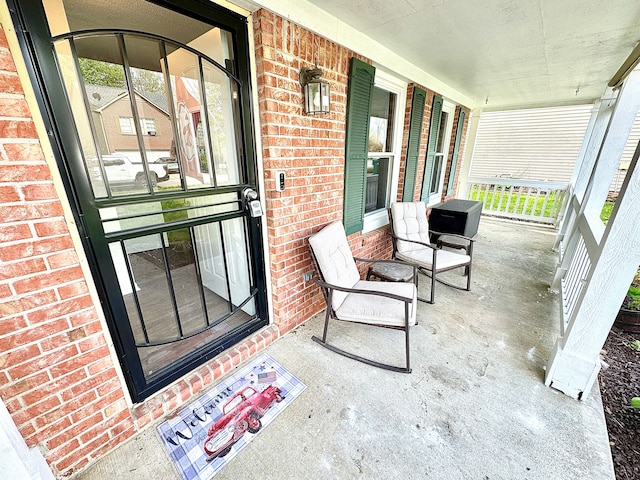 4223 Kestrel Ct, Indianapolis, IN 46254 - view of patio / terrace featuring covered porch