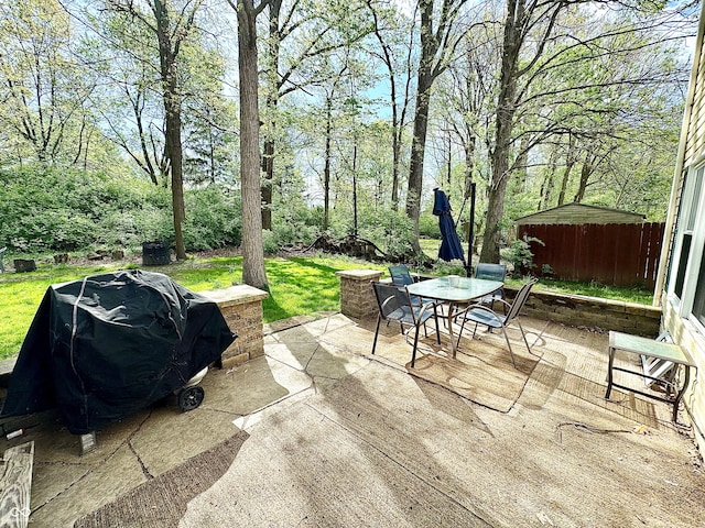 4223 Kestrel Ct, Indianapolis, IN 46254 - view of patio / terrace featuring outdoor dining space