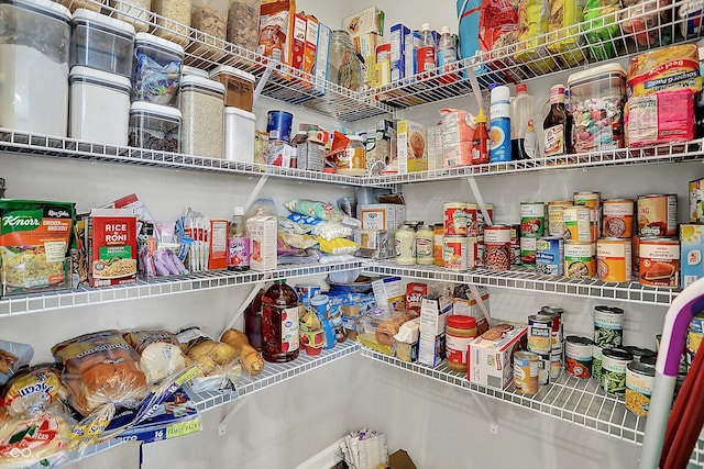 view of pantry