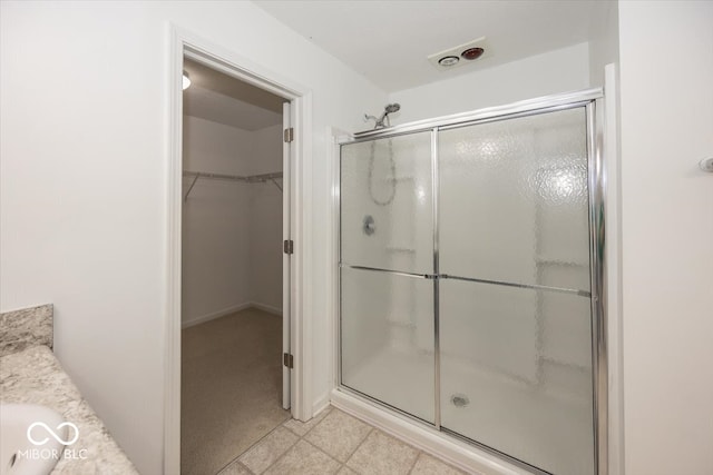 2006 Creek Bank Dr, Columbus, IN 47201 - full bath with a stall shower and a walk in closet