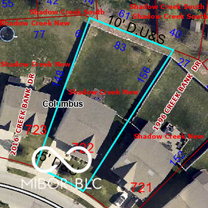2006 Creek Bank Dr, Columbus, IN 47201 - map of property location