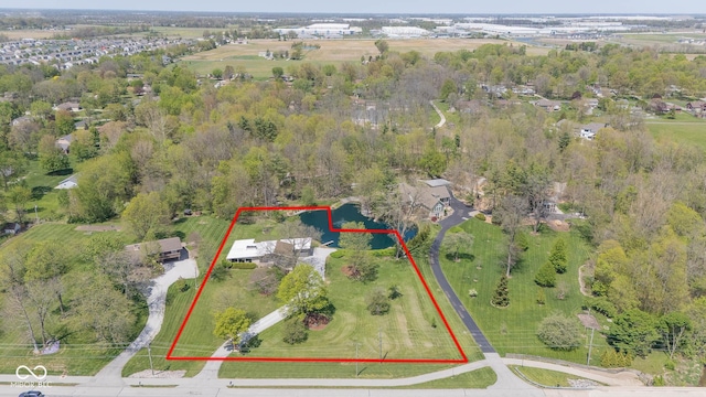 birds eye view of property