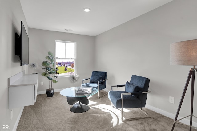 7645 Marin Pkwy, Cumberland, IN 46229 - living area with visible vents, carpet flooring, and baseboards