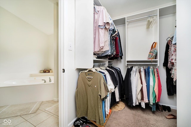 11141 Saybrook Ct, Fishers, IN 46037 - spacious closet with tile patterned floors