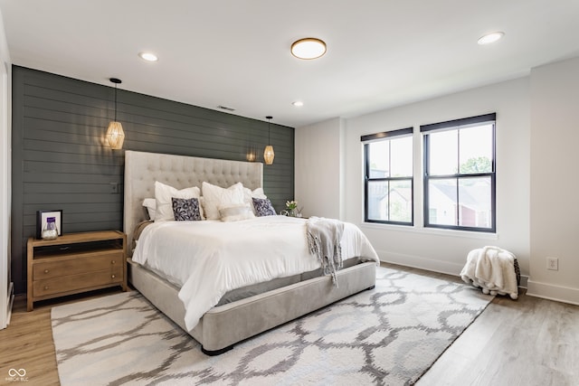1534 Fletcher Ave, Indianapolis, IN 46203 - bedroom featuring light wood finished floors and recessed lighting