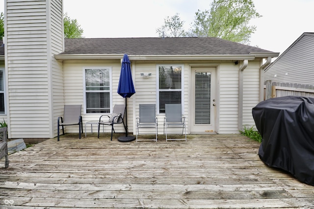 10688 Ashview Dr, Fishers, IN 46038 - wooden terrace featuring area for grilling