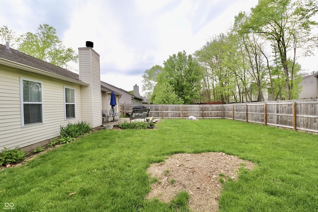 10688 Ashview Dr, Fishers, IN 46038 - view of yard with a fenced backyard