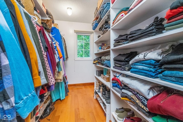 4401 W Hunters Ridge Ln W, Greenwood, IN 46143 - spacious closet featuring wood finished floors