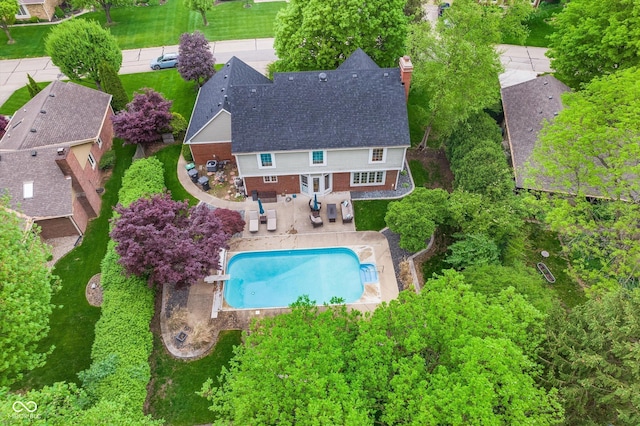 4401 W Hunters Ridge Ln W, Greenwood, IN 46143 - aerial view