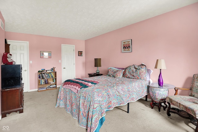 11620 E 75th St, Indianapolis, IN 46236 - carpeted bedroom with baseboards and a textured ceiling
