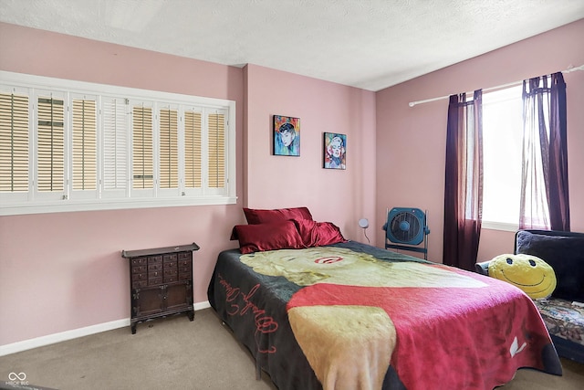 11620 E 75th St, Indianapolis, IN 46236 - bedroom with carpet, baseboards, and a textured ceiling