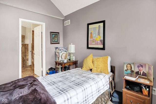 11620 E 75th St, Indianapolis, IN 46236 - bedroom featuring vaulted ceiling