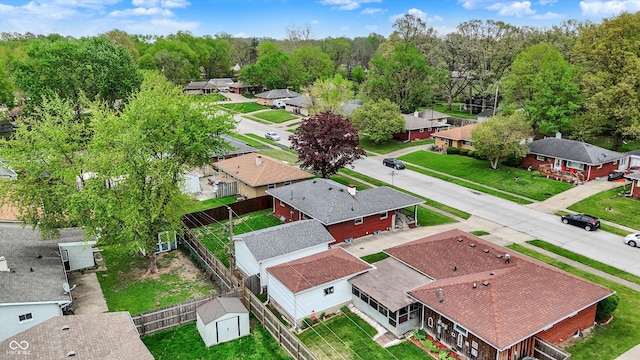 drone / aerial view featuring a residential view