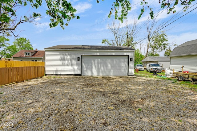 555 S Auburn St, Indianapolis, IN 46241 - detached garage featuring fence