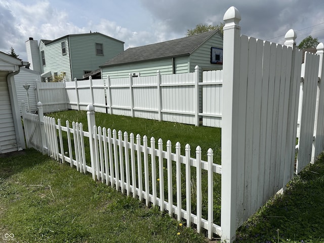 318 Elva St, Anderson, IN 46013 - view of yard featuring a fenced backyard