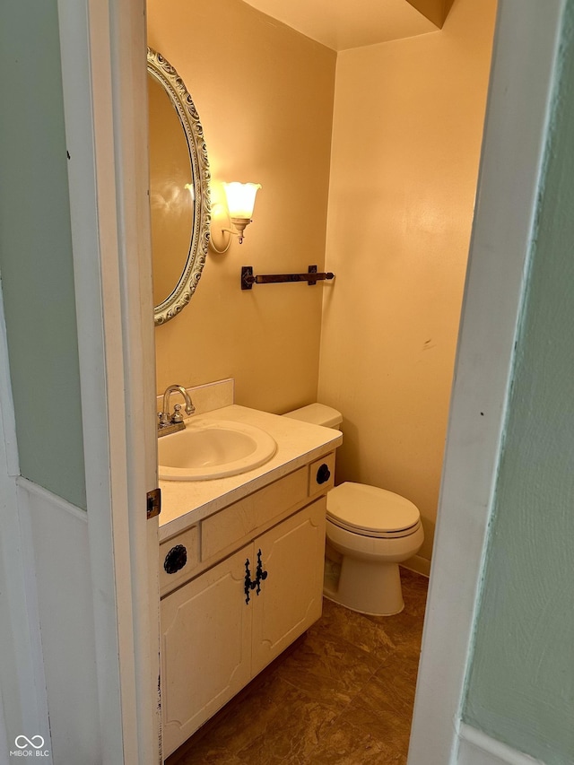 318 Elva St, Anderson, IN 46013 - half bath with vanity and toilet