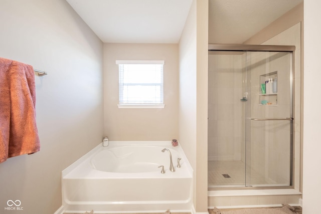 657 Kilmore Dr, Pendleton, IN 46064 - bathroom with a garden tub and a shower stall