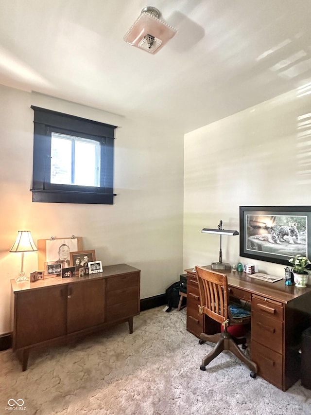 2119 S Garfield Dr, Indianapolis, IN 46203 - home office featuring carpet floors and baseboards